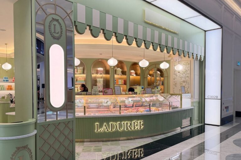 Legendary French Macaron House Ladurée Opens New Tea Room In Macau laduree tea room at grand lisboa macau