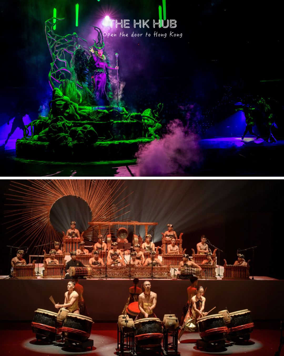Halloween stage performances with Disney Villains and live music (Hong Kong Disneyland)