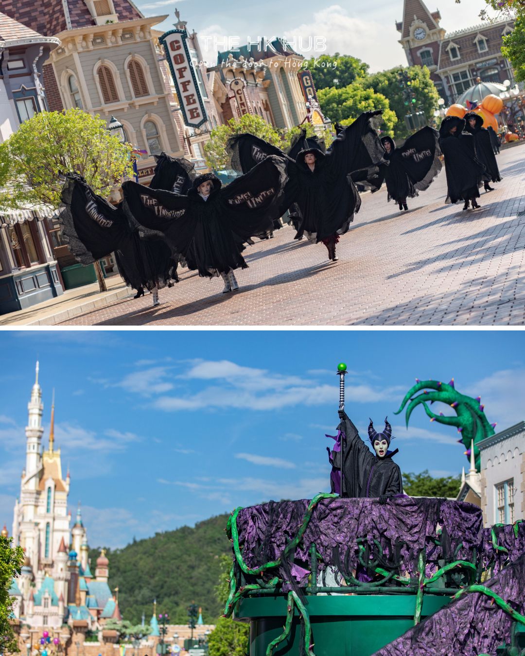 Disney Villains performing in Halloween shows (Hong Kong Disneyland)