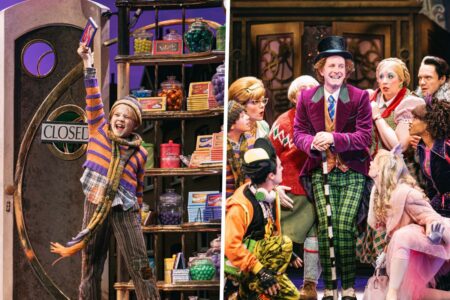 Broadway Hit ‘Charlie and the Chocolate Factory’ Musical Debuts in Hong Kong This November charlie bucket and willy wonka on stage
