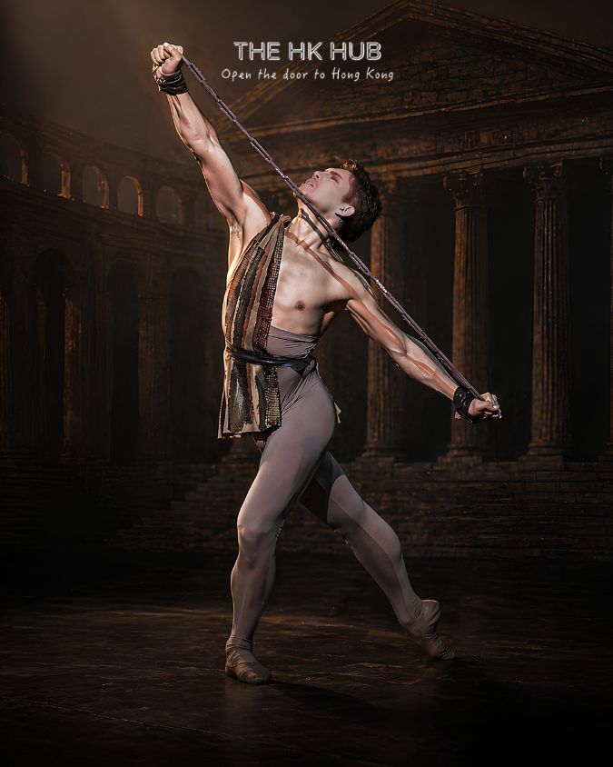 a man ballet dancer at the spartacus show