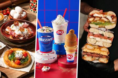 14 New Restaurants & Bars To Try In Hong Kong This November 2026 items at focazzina, dairy queen, and two men bagel house