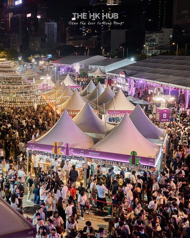 the bird-eye view of the wind and dine festival