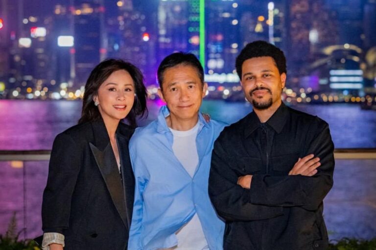 The Weeknd Arrives Early For His Kai Tak Shows And Shares A Cartier Dinner With Hong Kong Film Icons the weeknd carina lau tony leung tst